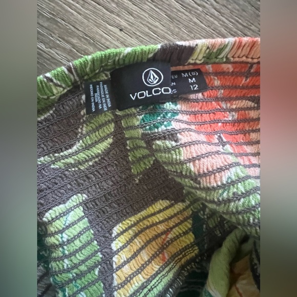 Volcom floral EXCAPISM DRESS - SLATE GREY size M - Picture 4 of 7